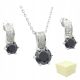  Silver Set 925 Earrings and Necklace Set