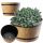  Flowerpot Kadax, 30 cm x 30 x 19 cm, diameter 30 cm, plastic in brown and beige tones