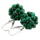  Earrings with malachite Arsylion silver pr. 925