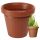  Flowerpot Grando, 54 cm x 54 x 48 cm, diameter 54 cm, plastic in brown and beige tones