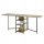  SoBuy rectangular kitchen table made of dark beech 60 x 180 x 77 cm
