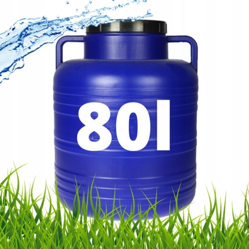  Rainwater tank 80 l 58 x 46 cm blue