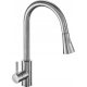 Fala Steely silver floor-standing kitchen faucet