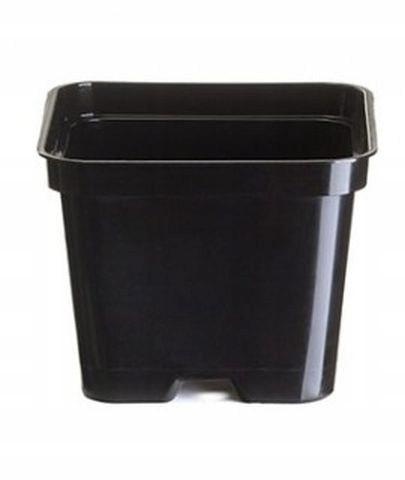  Zoigarden flowerpot 9 cm x 9 x 9 cm, diameter 9 cm, black plastic