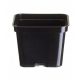  Zoigarden flowerpot 9 cm x 9 x 9 cm, diameter 9 cm, black plastic