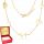  Gold Chain 925 Celebrity Heart Pulse Lightning