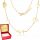  Gold Chain 925 Celebrity Heart Pulse Lightning