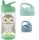  Bottle 3 Sprouts Owl Mint 350 ml 17 x 6 cm green