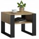  Matkam Kaja rectangular coffee table 60 x 63.6 x 50 cm, black, Artisan oak