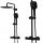 Inea Black surface-mounted shower set