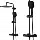 Inea Black surface-mounted shower set