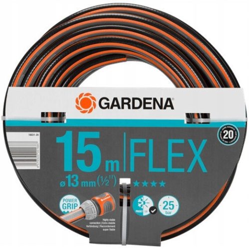 Gardena 18031-20 Garden Hose 15 m above ground, Grey, Orange