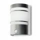  Kwazar Luminaire garden wall light, grey and silver tones, E27 60 W