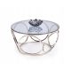  Halmar Venus round coffee table 80 x 80 x 44 cm silver