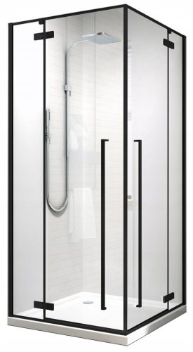 Atea series shower cubicle with hinged doors 90 x 90 cm