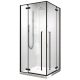 Atea series shower cubicle with hinged doors 90 x 90 cm