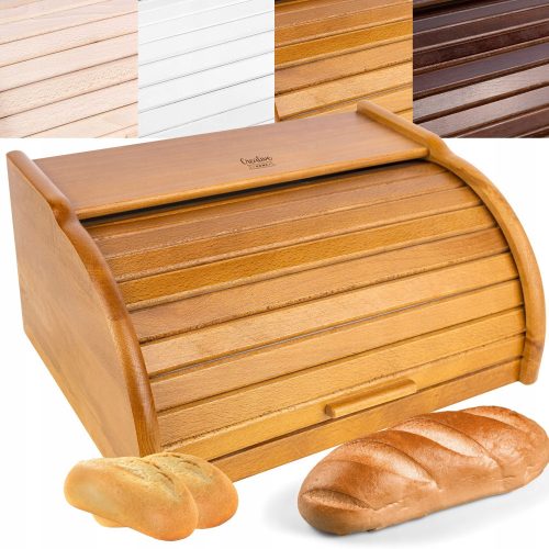 Bread Box One-Piece Backpack by Creative Home, Wood Tones in Brown and Beige