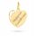  GOLD PENDANT HEART PENDANT WITH ENGRAVING 585