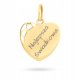  GOLD PENDANT HEART PENDANT WITH ENGRAVING 585