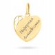  GOLD PENDANT HEART PENDANT WITH ENGRAVING 585