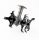 Gardener brush cutter attachment petrol gross tower, short attachment, 26 mm, 7 t