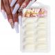  ARTIFICIAL NAIL TIPS 100 pcs BALLERINA NATURAL