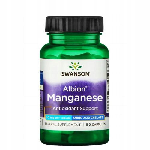  Swanson Health Products Albion Chelated Manganese dietary supplement manganese capsules 180 pcs.
