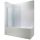 Two-part bathtub partition Inea, 80 x 140 cm, transparent