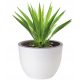  Form-Plastic flowerpot 34.5 cm x 34.5 x 25.7 cm diameter 34.5 cm plastic white, grey and silver tones