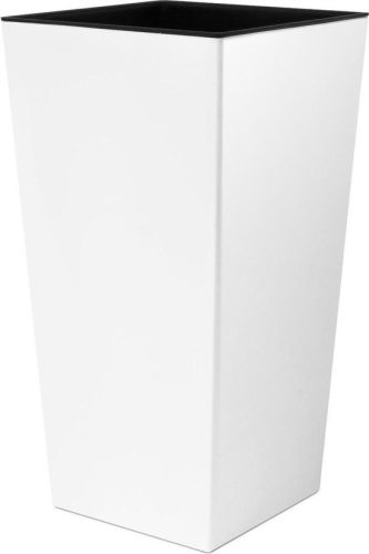  Prosperplast flowerpot 40 cm x 40 x 75 cm diameter 40 cm white plastic + insert for square pots IPWKS400