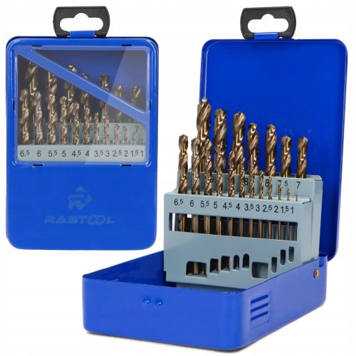 Rastool cobalt drill set 19-piece