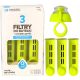  Dafi filter insert for Soft Solid bottle, lime green, clicks, 3 pcs.