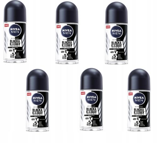  NIVEA MEN Black White men's antiperspirant 6 pcs.