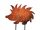  HEDGEHOG made of METAL, a garden decoration to stick in. RUST