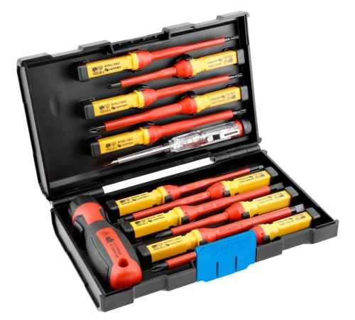  Hoegert Technik HT1S997 insulated screwdriver set, 13 pieces