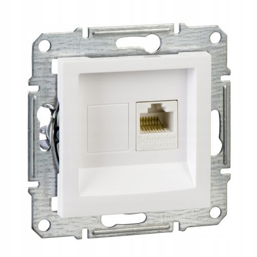 Prise informatique RJ45 Cat.5e UTP Schneider Electric EPH4300721 blanche