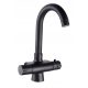 Termo 15 BL series stand-alone kitchen faucet, black