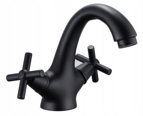 RETRO series floor-standing washbasin faucet, black