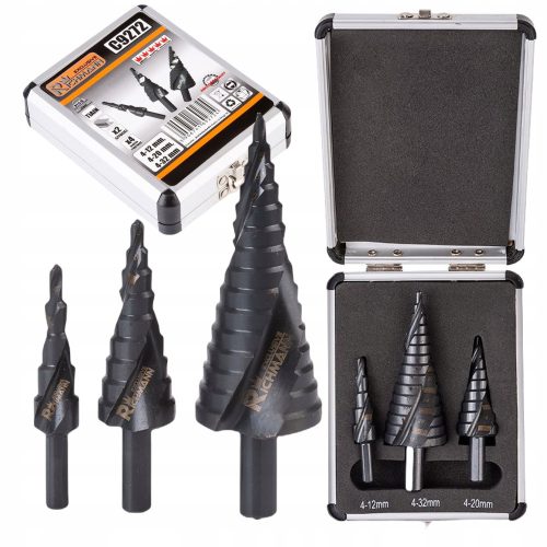 METAL REAMER STEP DRILL 4-32mm 3PCS