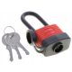 Waterproof padlock with 40 mm extended shackle