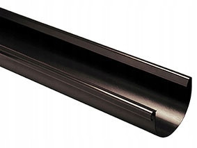 corrugated gutter 100 mm brown