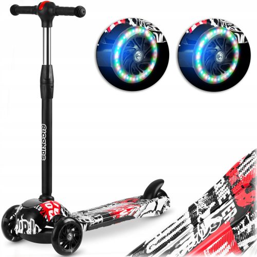  Three-wheeled scooter Ricokids Piko - Black in a circle