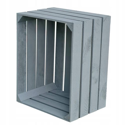 WOODEN BOX Gray BOXES 50x40x30