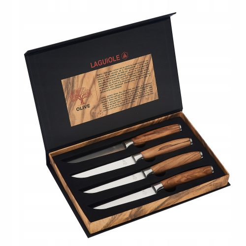 Kitchen knife sets Steak knife set in Laguiole box, 4-piece