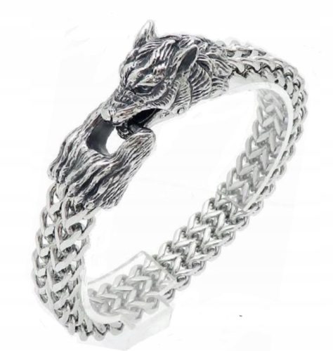  MEN'S WOLF BRACELET STAINLESS STEEL 316L