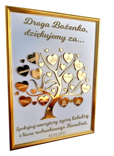  3D tree frame as a gift for Education Teacher's Day