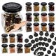 Honey Jars - Set of Jars with Labels for Spices SuperBottles 120 ml, 20 pieces