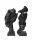 Decorative figures and sculptures for the home Sculpture Silence + Thoughtfulness. Set H-31 cm. Black