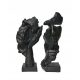 Decorative figures and sculptures for the home Sculpture Silence + Thoughtfulness. Set H-31 cm. Black