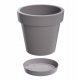  Pafen flowerpot, 34.5 cm x 34.5 x 31.1 cm, diameter 34.5 cm, plastic in grey and silver